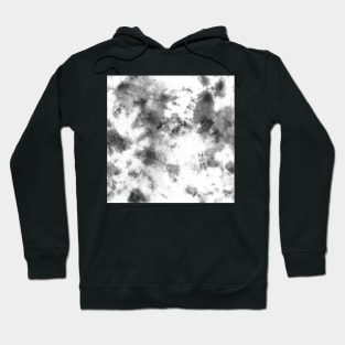 Black and White Tie-Dye Spots Hoodie